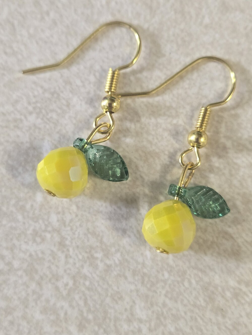 Handmade Lemon Drop Earrings